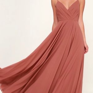 All Aout Love Rusty Rose Maxi Dress
